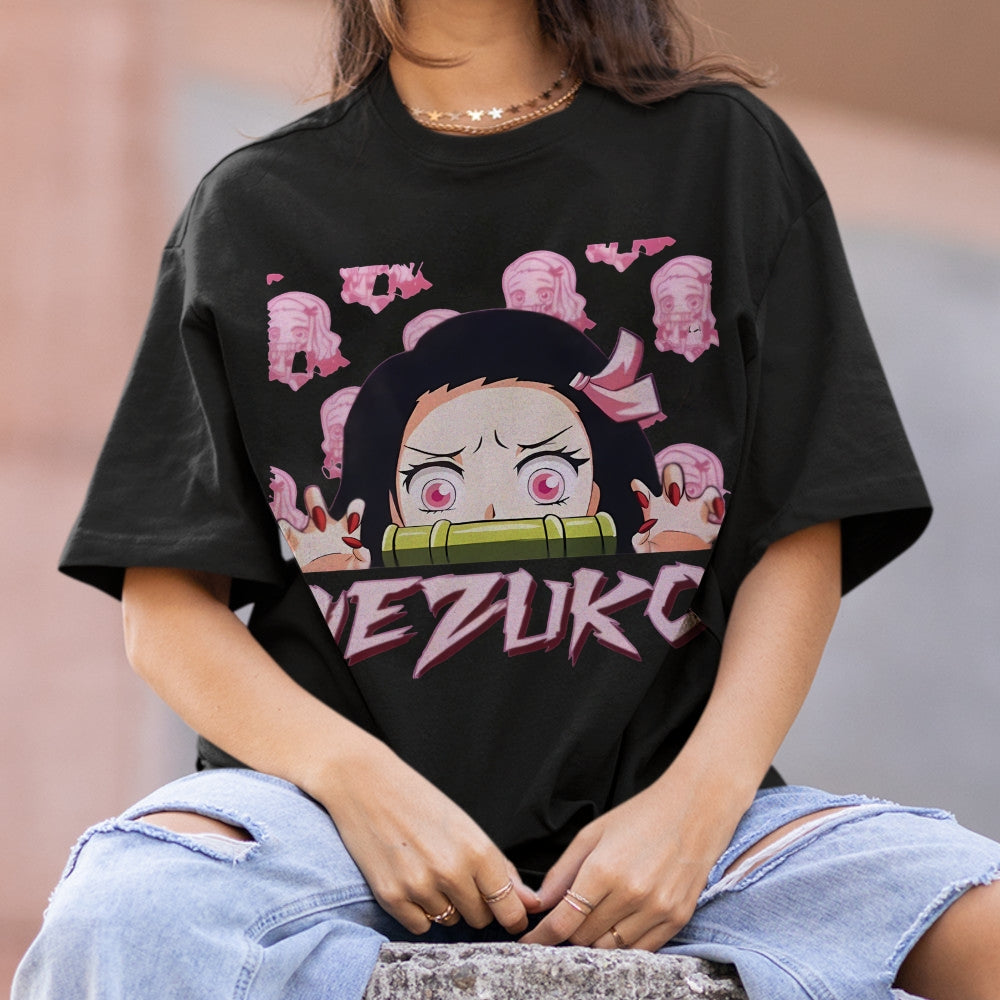 Demon Slayer: Kimetsu no Yaiba Cotton Unisex Round Neck Anime T-Shirt