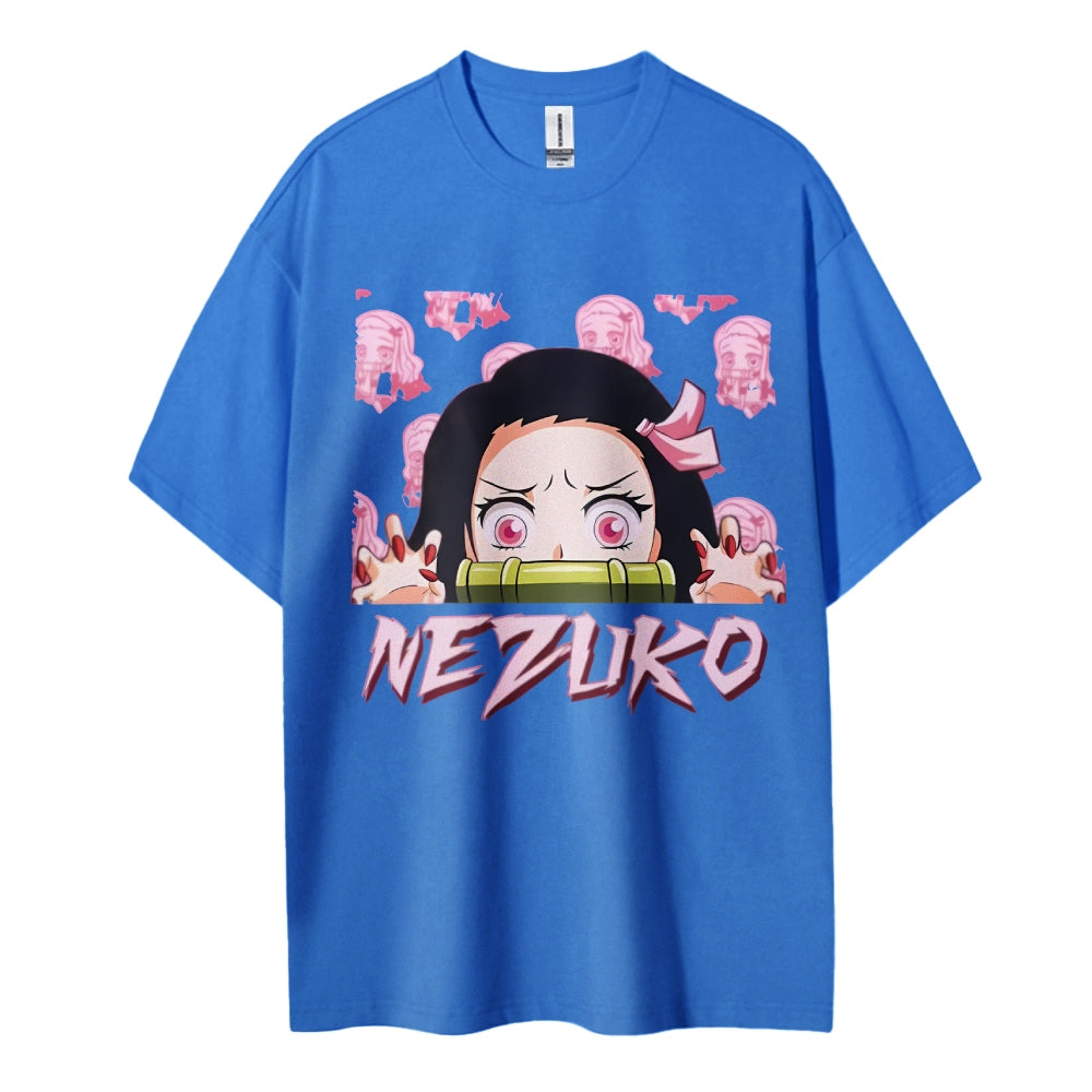 Demon Slayer: Kimetsu no Yaiba Cotton Unisex Round Neck Anime T-Shirt