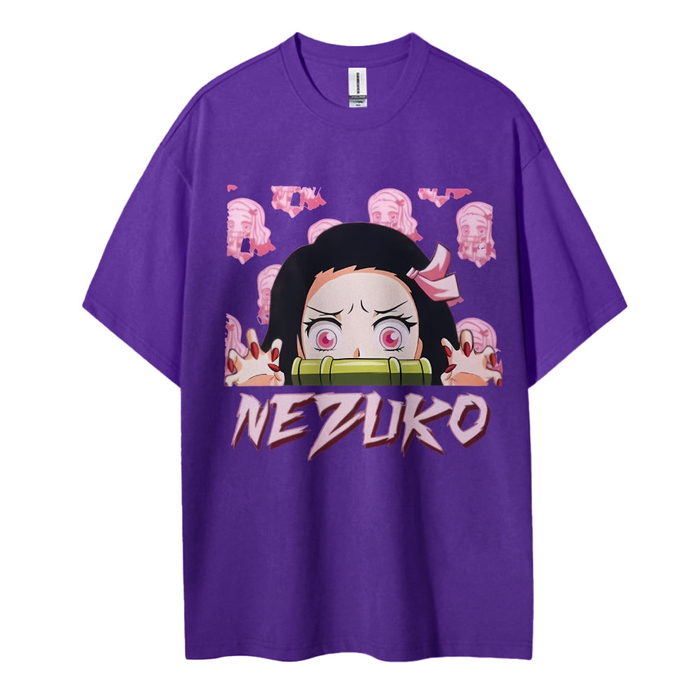 Demon Slayer: Kimetsu no Yaiba Cotton Unisex Round Neck Anime T-Shirt