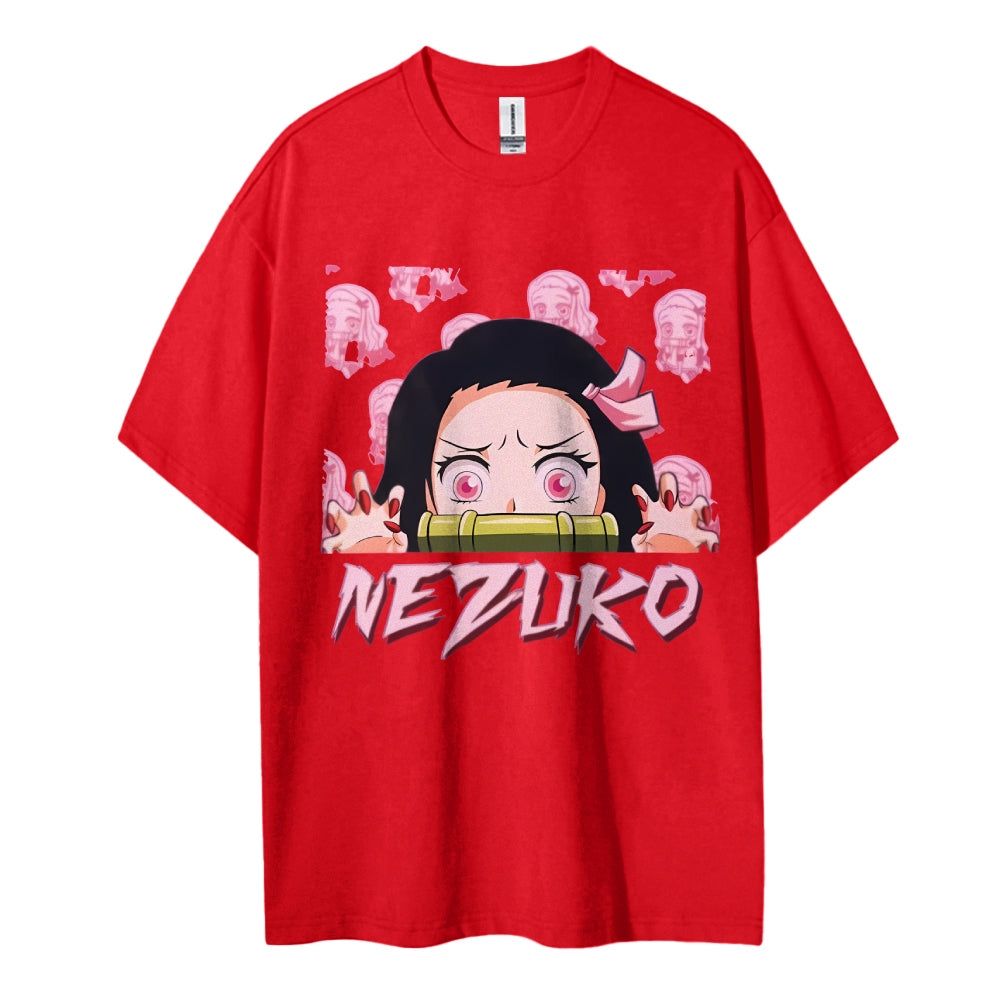 Demon Slayer: Kimetsu no Yaiba Cotton Unisex Round Neck Anime T-Shirt