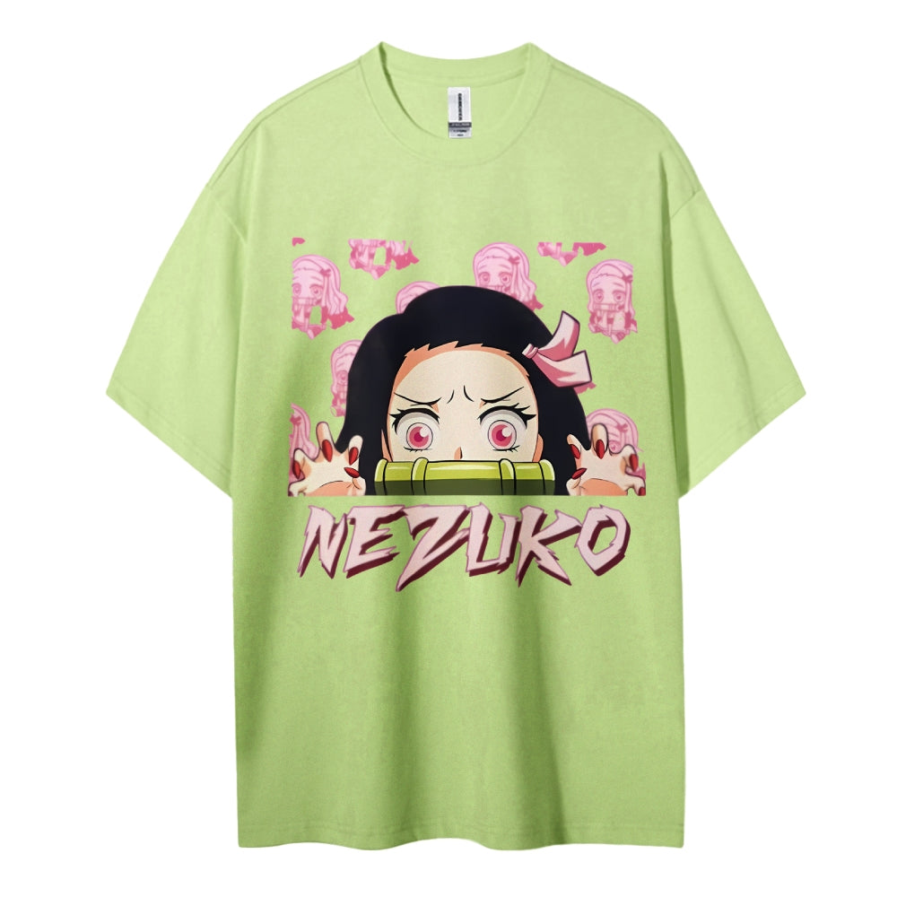 Demon Slayer: Kimetsu no Yaiba Cotton Unisex Round Neck Anime T-Shirt