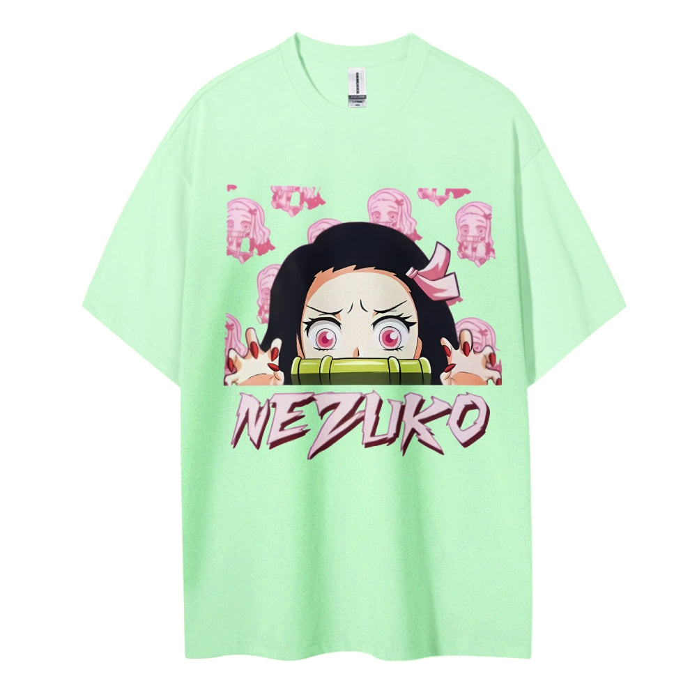 Demon Slayer: Kimetsu no Yaiba Cotton Unisex Round Neck Anime T-Shirt