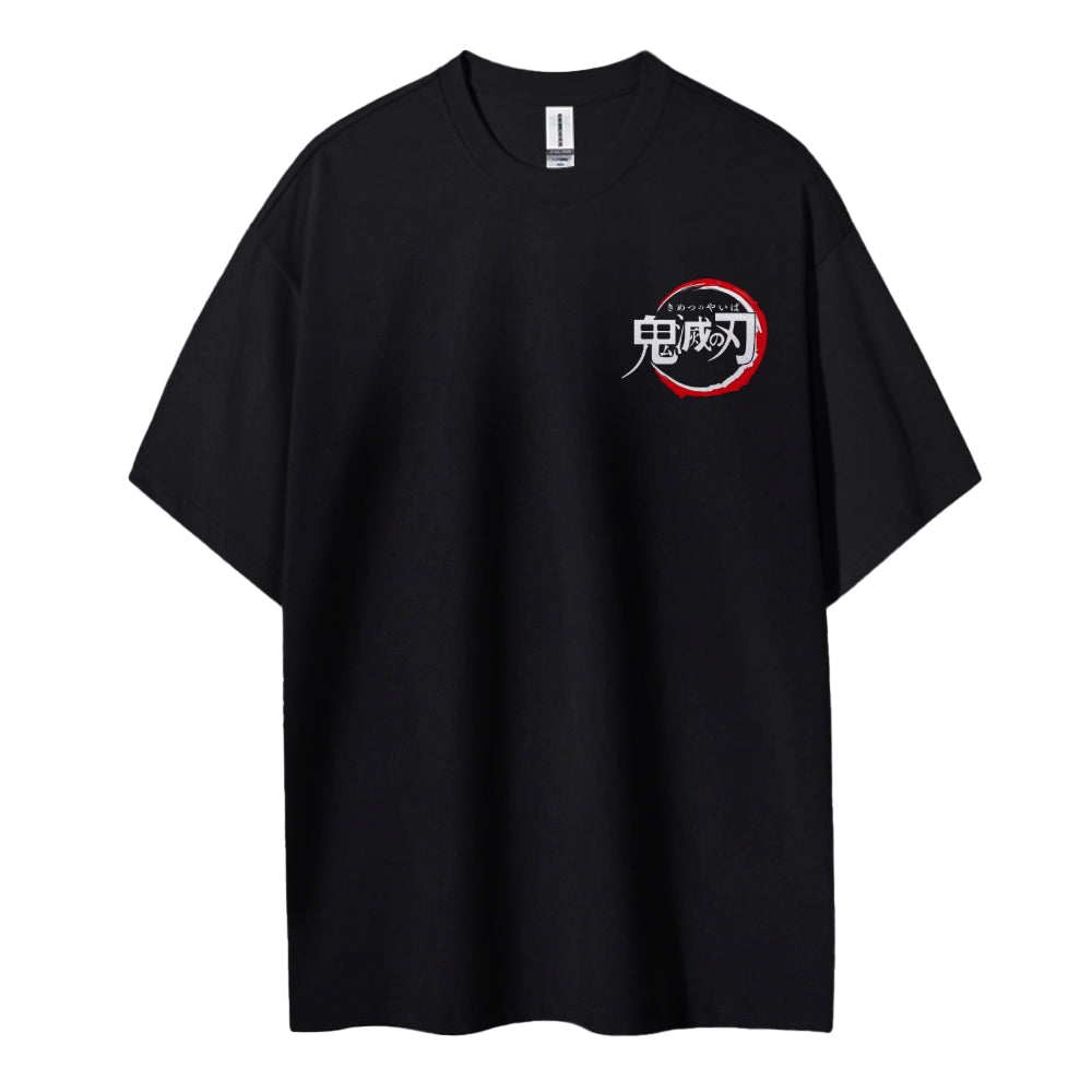 Demon Slayer: Kimetsu no Yaiba Cotton Unisex Round Neck Anime T-Shirt