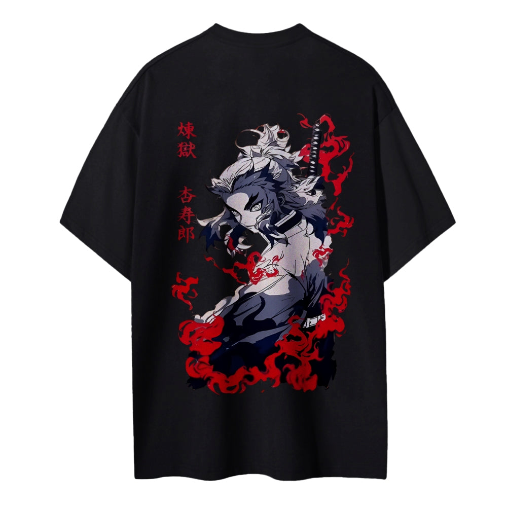 Demon Slayer: Kimetsu no Yaiba Cotton Unisex Round Neck Anime T-Shirt