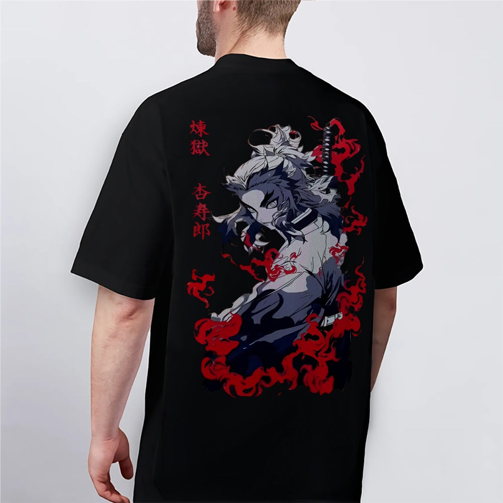 Demon Slayer: Kimetsu no Yaiba Cotton Unisex Round Neck Anime T-Shirt