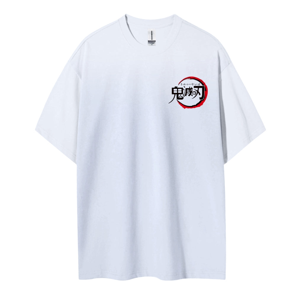Demon Slayer: Kimetsu no Yaiba Cotton Unisex Round Neck Anime T-Shirt