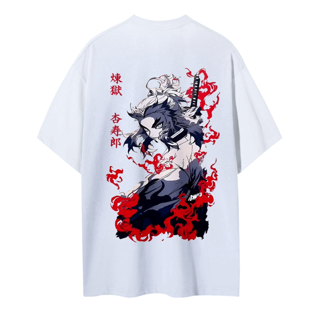 Demon Slayer: Kimetsu no Yaiba Cotton Unisex Round Neck Anime T-Shirt
