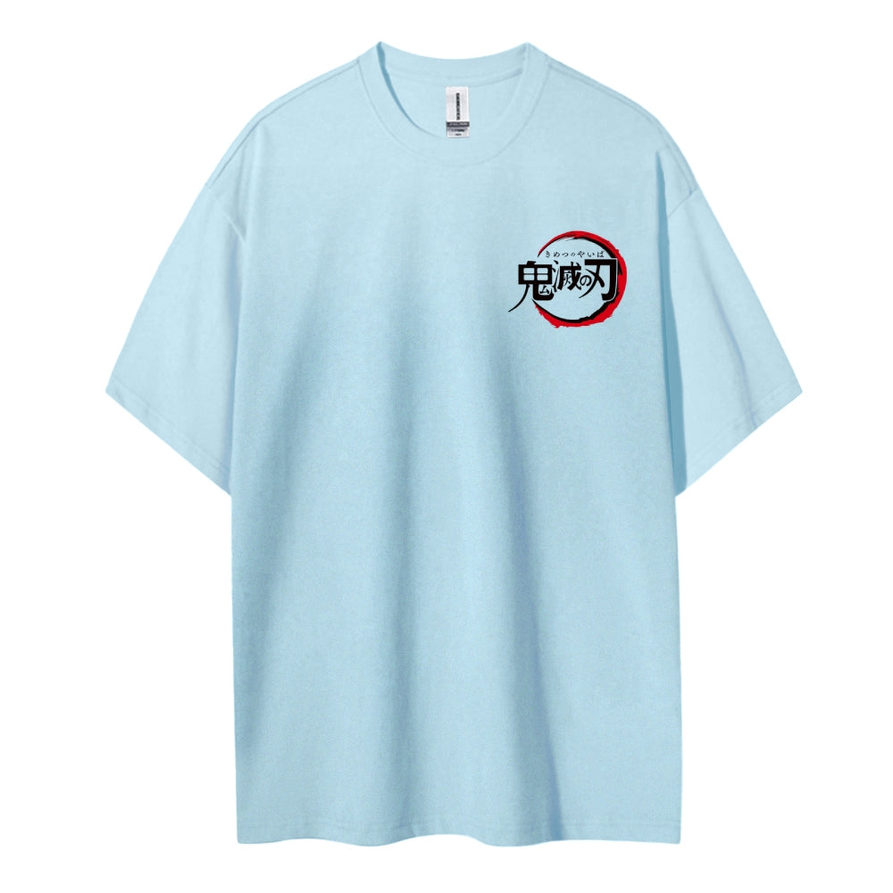 Demon Slayer: Kimetsu no Yaiba Cotton Unisex Round Neck Anime T-Shirt