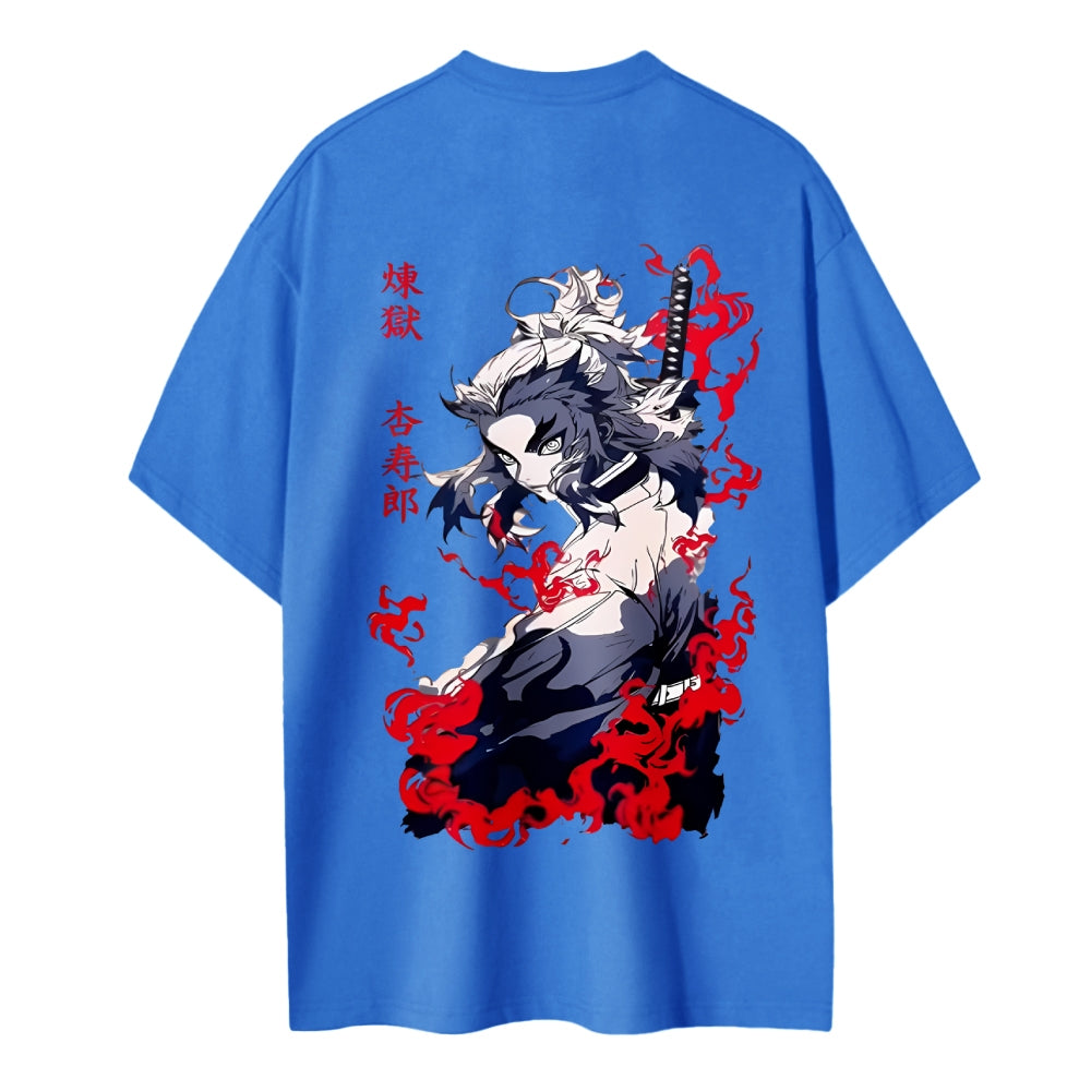 Demon Slayer: Kimetsu no Yaiba Cotton Unisex Round Neck Anime T-Shirt