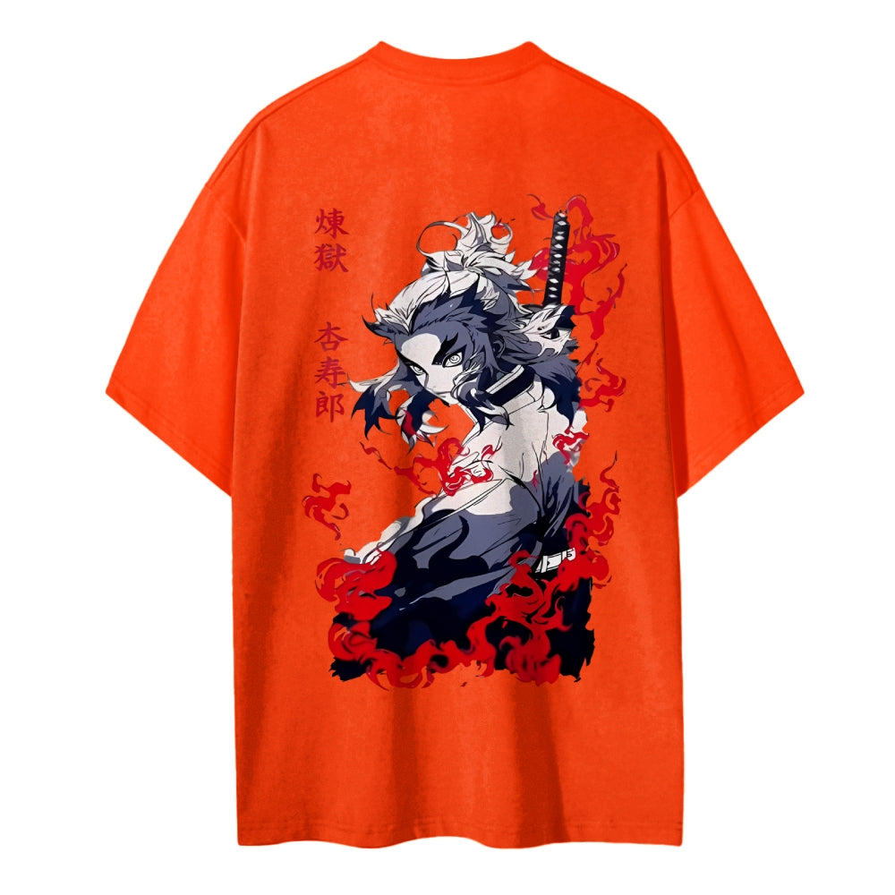 Demon Slayer: Kimetsu no Yaiba Cotton Unisex Round Neck Anime T-Shirt