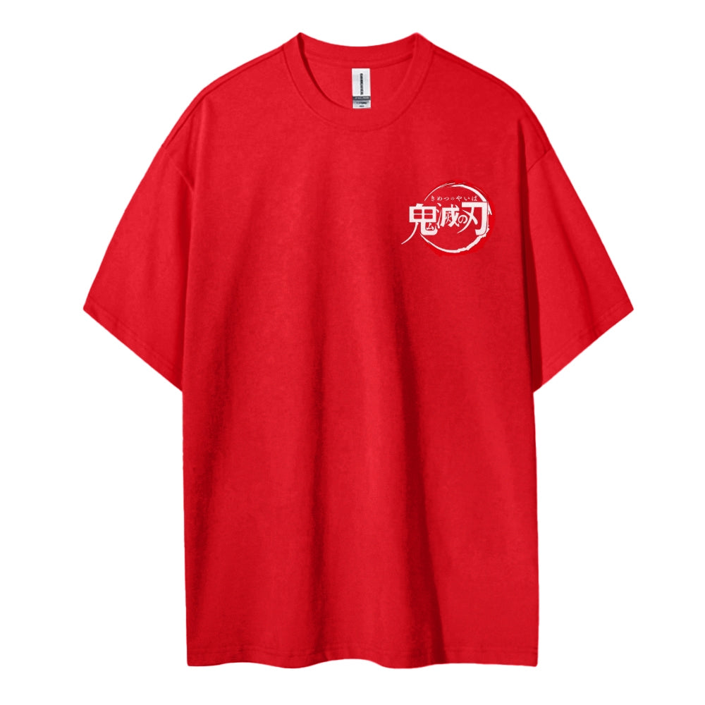 Demon Slayer: Kimetsu no Yaiba Cotton Unisex Round Neck Anime T-Shirt