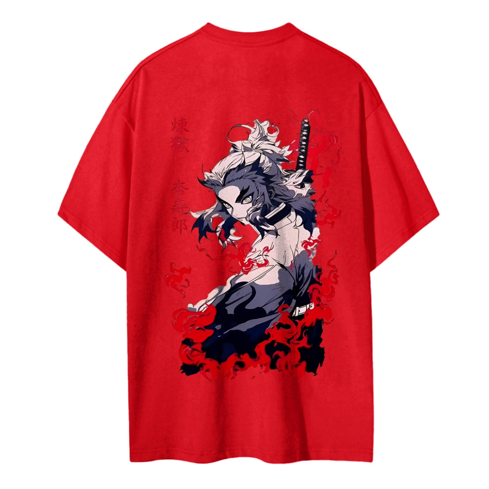 Demon Slayer: Kimetsu no Yaiba Cotton Unisex Round Neck Anime T-Shirt
