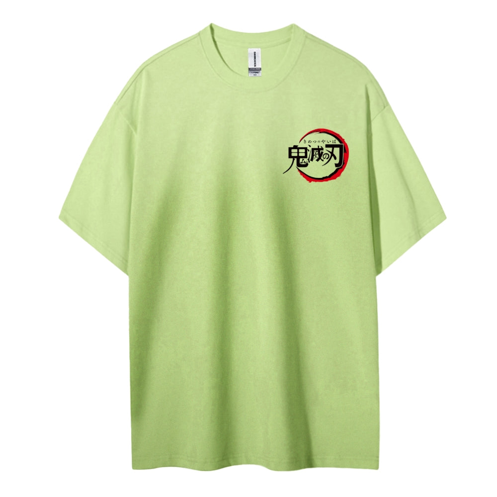 Demon Slayer: Kimetsu no Yaiba Cotton Unisex Round Neck Anime T-Shirt