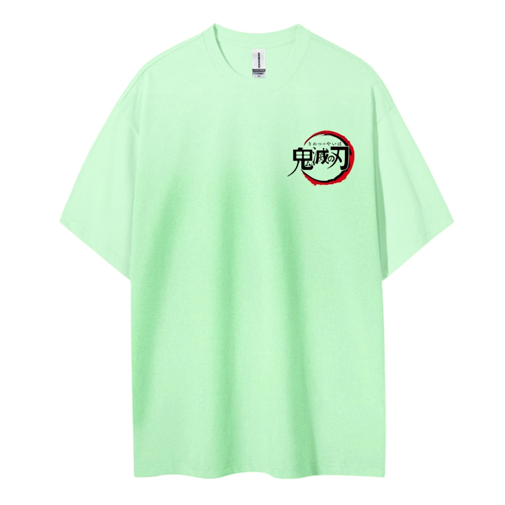 Demon Slayer: Kimetsu no Yaiba Cotton Unisex Round Neck Anime T-Shirt