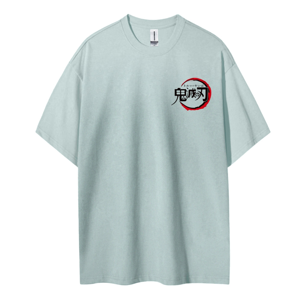 Demon Slayer: Kimetsu no Yaiba Cotton Unisex Round Neck Anime T-Shirt