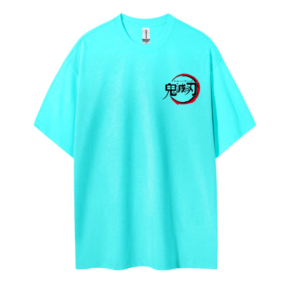 Demon Slayer: Kimetsu no Yaiba Cotton Unisex Round Neck Anime T-Shirt