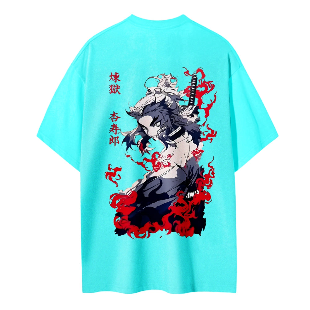 Demon Slayer: Kimetsu no Yaiba Cotton Unisex Round Neck Anime T-Shirt