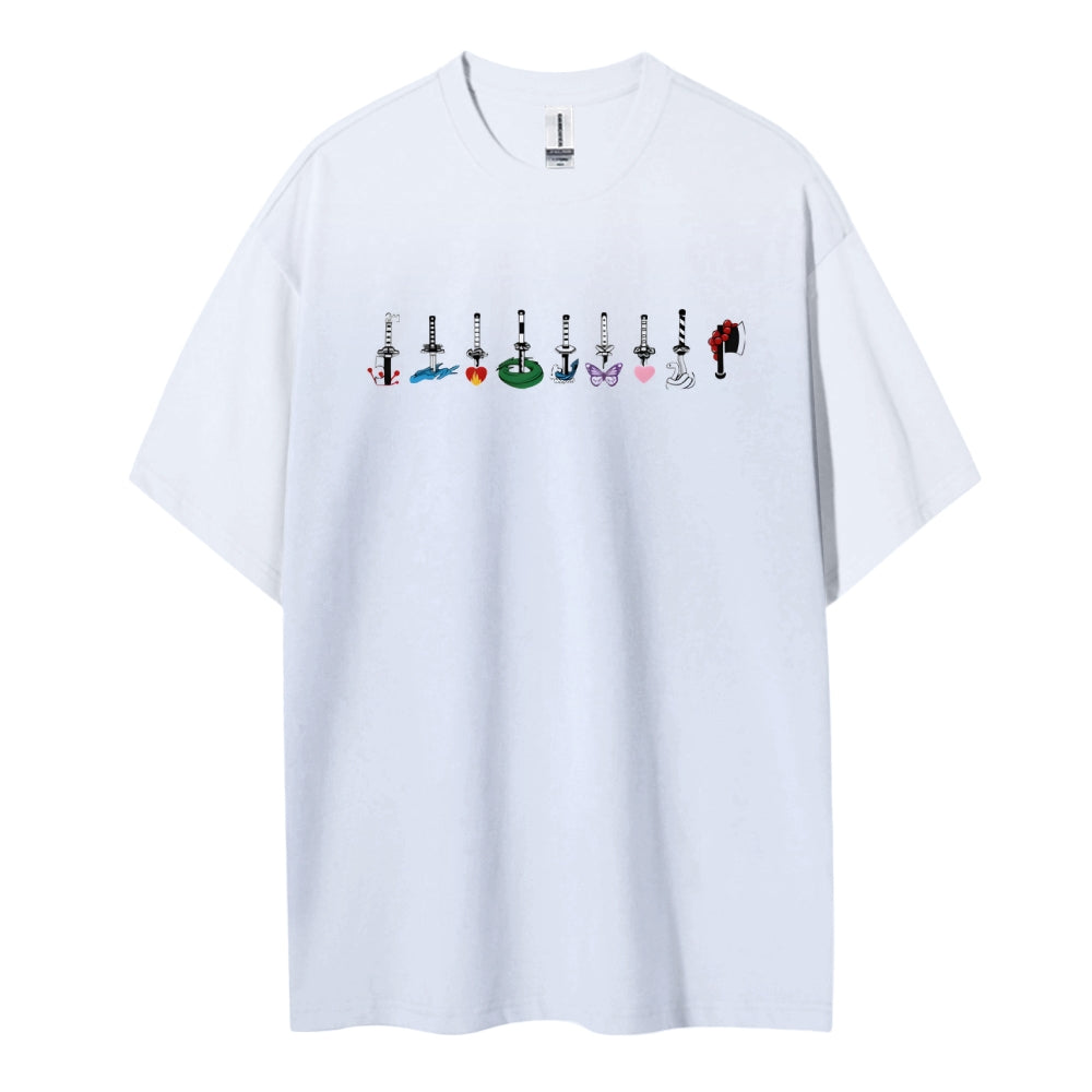Demon Slayer: Kimetsu no Yaiba Cotton Unisex Round Neck Anime T-Shirt
