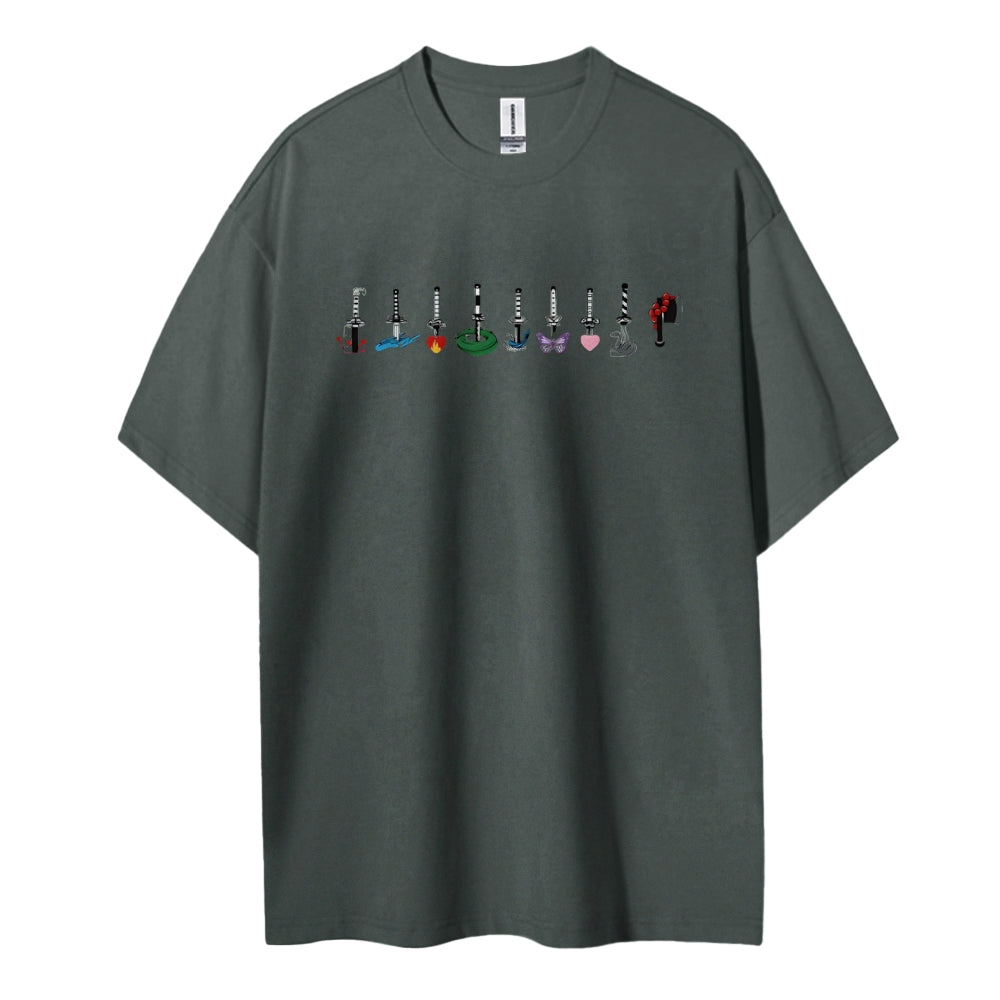 Demon Slayer: Kimetsu no Yaiba Cotton Unisex Round Neck Anime T-Shirt
