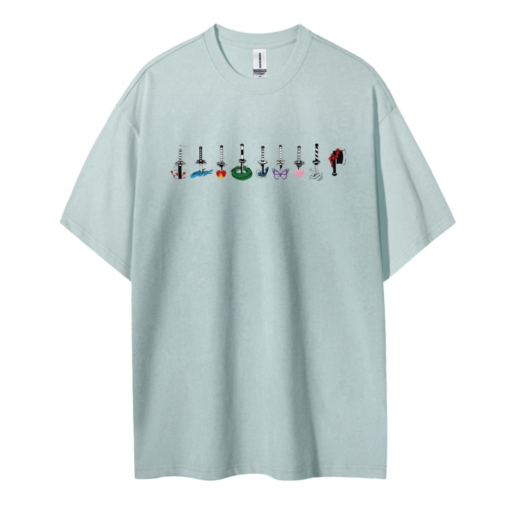 Demon Slayer: Kimetsu no Yaiba Cotton Unisex Round Neck Anime T-Shirt