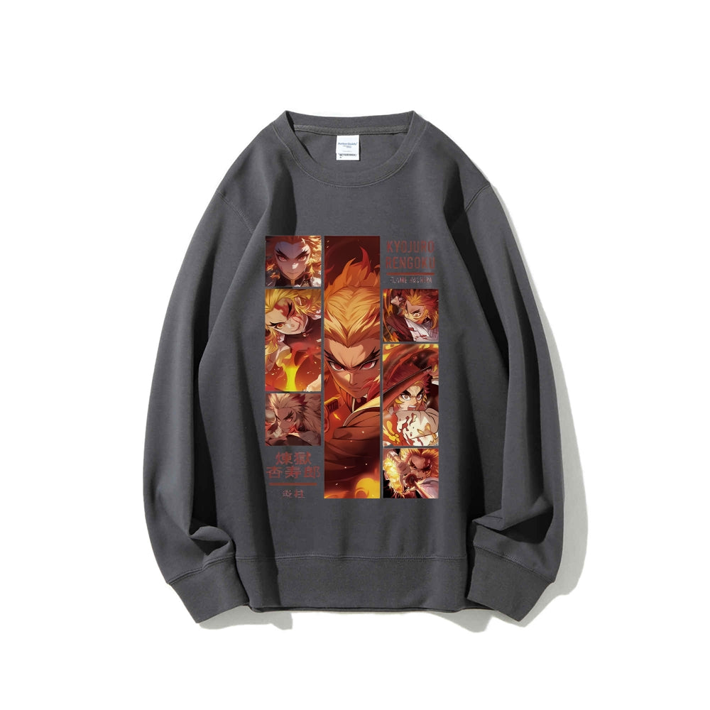 Demon Slayer pure cotton unisex round neck anime sweater