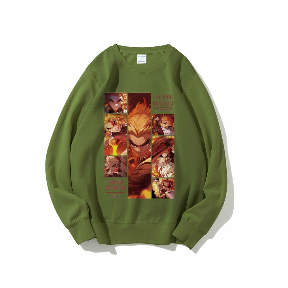 Demon Slayer pure cotton unisex round neck anime sweater