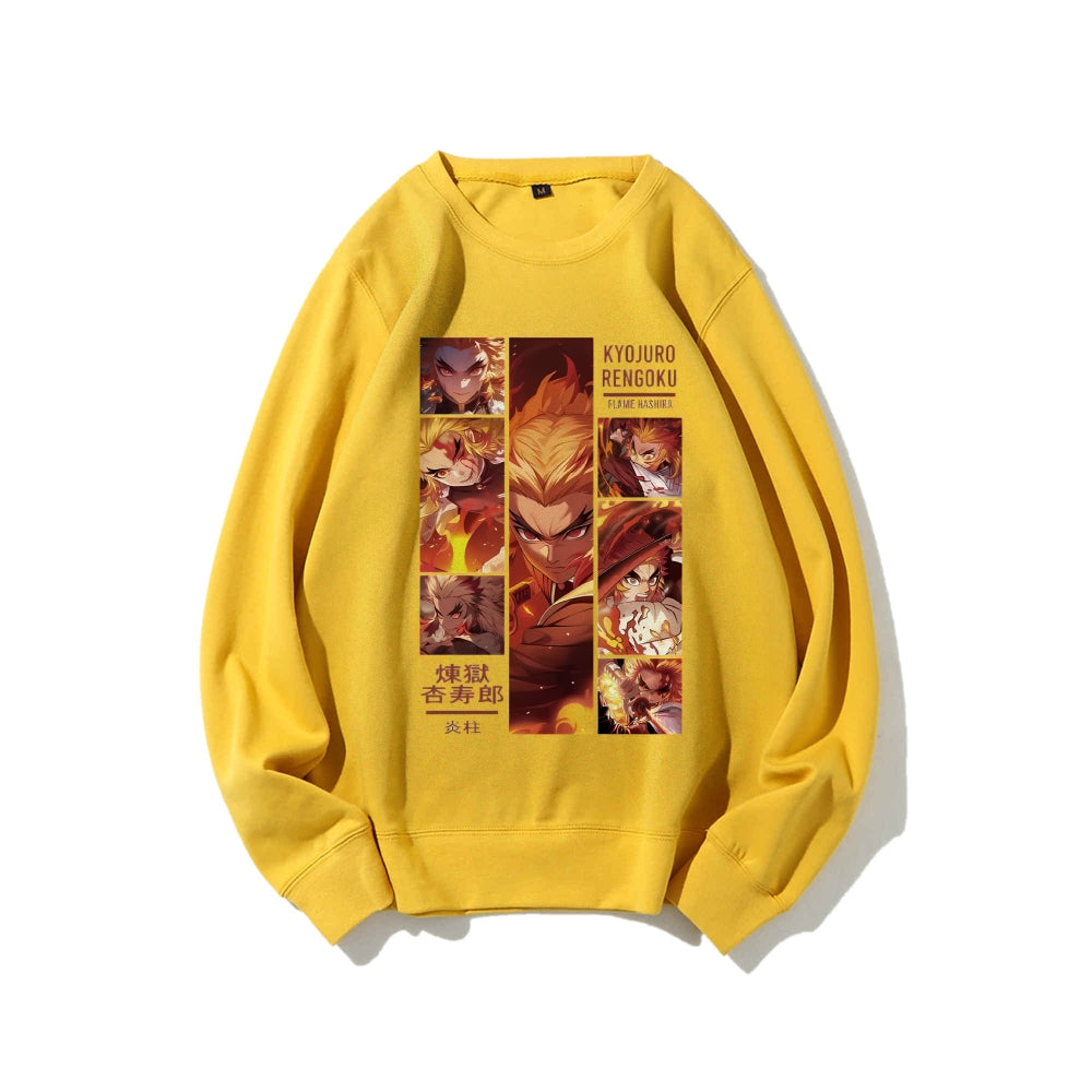 Demon Slayer pure cotton unisex round neck anime sweater