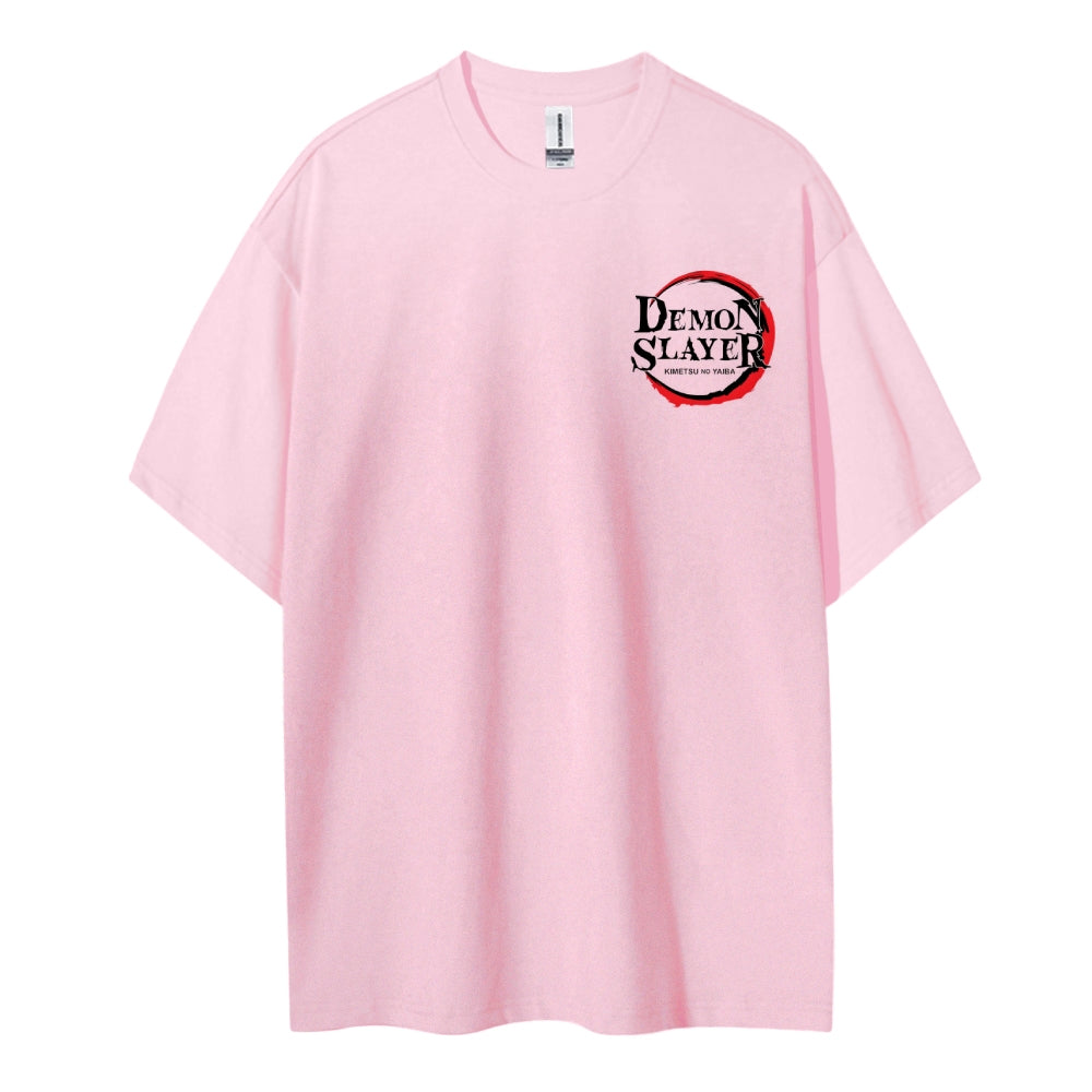 Demon Slayer Cotton Unisex Round Neck Anime T-Shirt