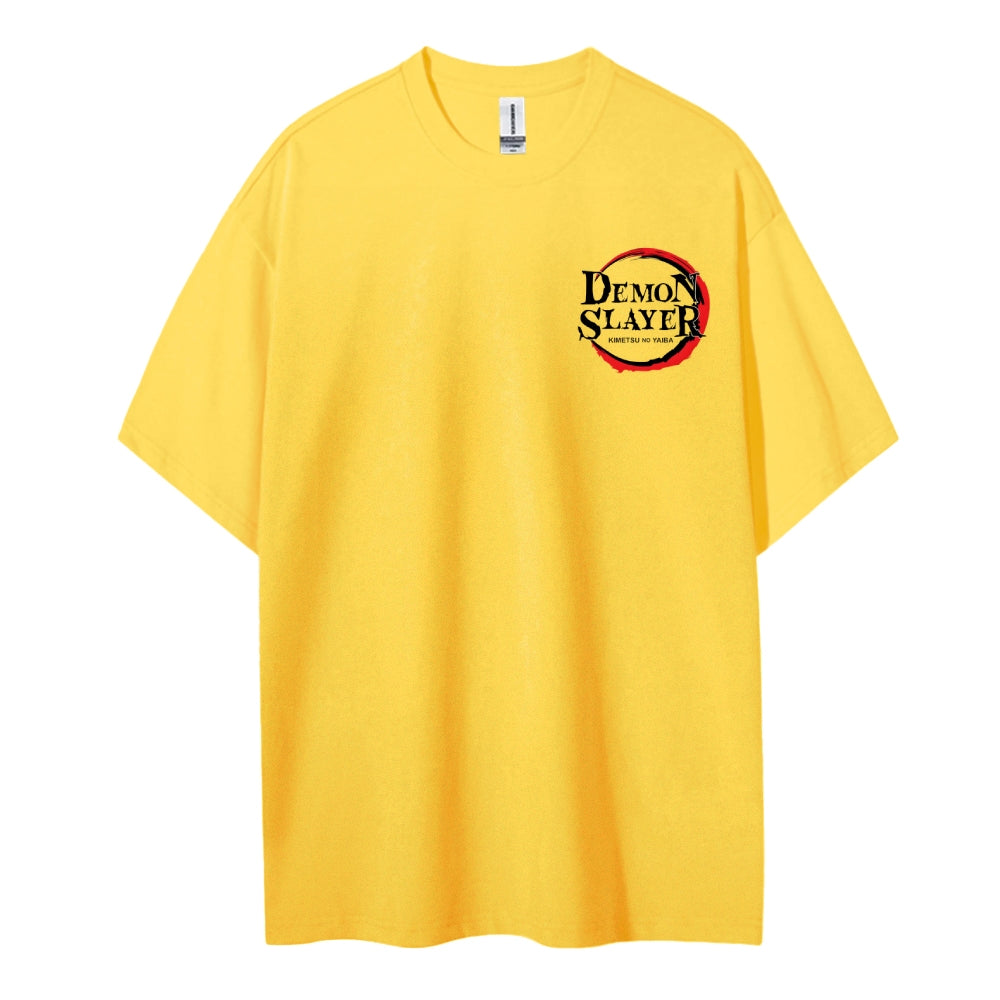 Demon Slayer Cotton Unisex Round Neck Anime T-Shirt