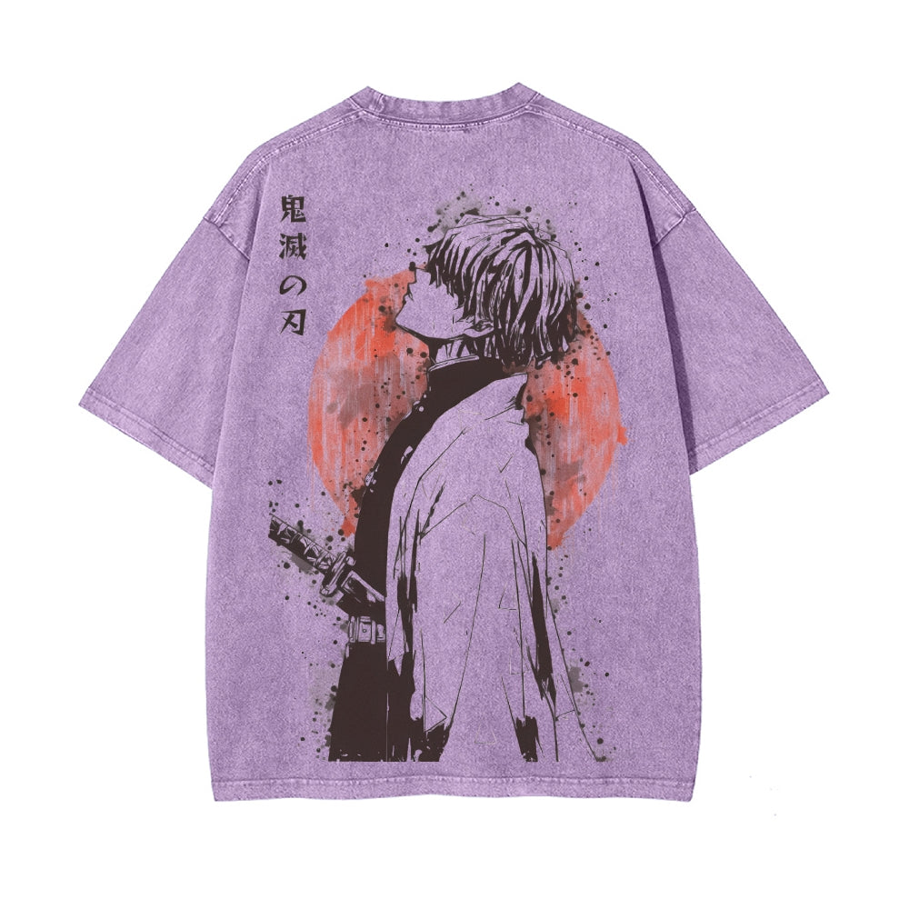 Vintage Oversized T-Shirt Demon Slayer