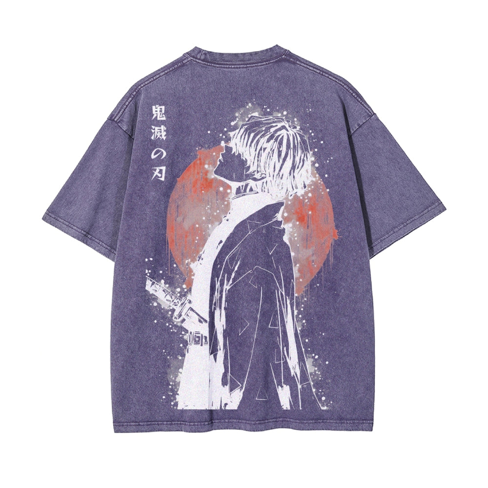 Vintage Oversized T-Shirt Demon Slayer