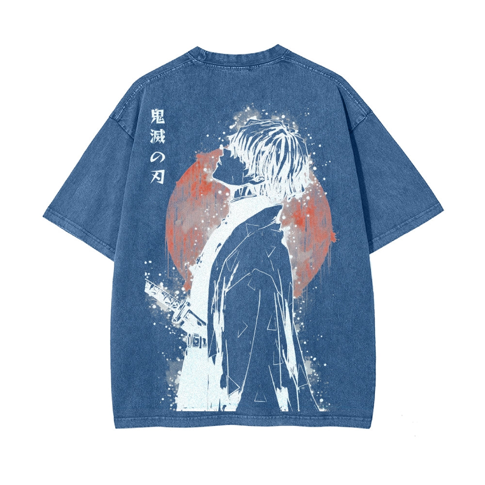 Vintage Oversized T-Shirt Demon Slayer