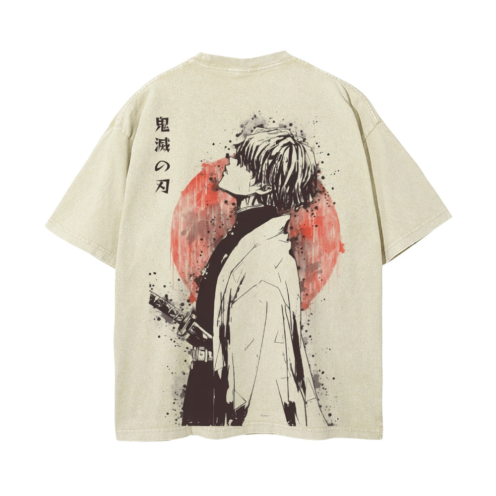 Vintage Oversized T-Shirt Demon Slayer