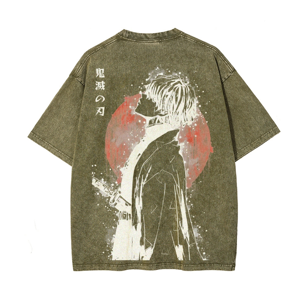 Vintage Oversized T-Shirt Demon Slayer