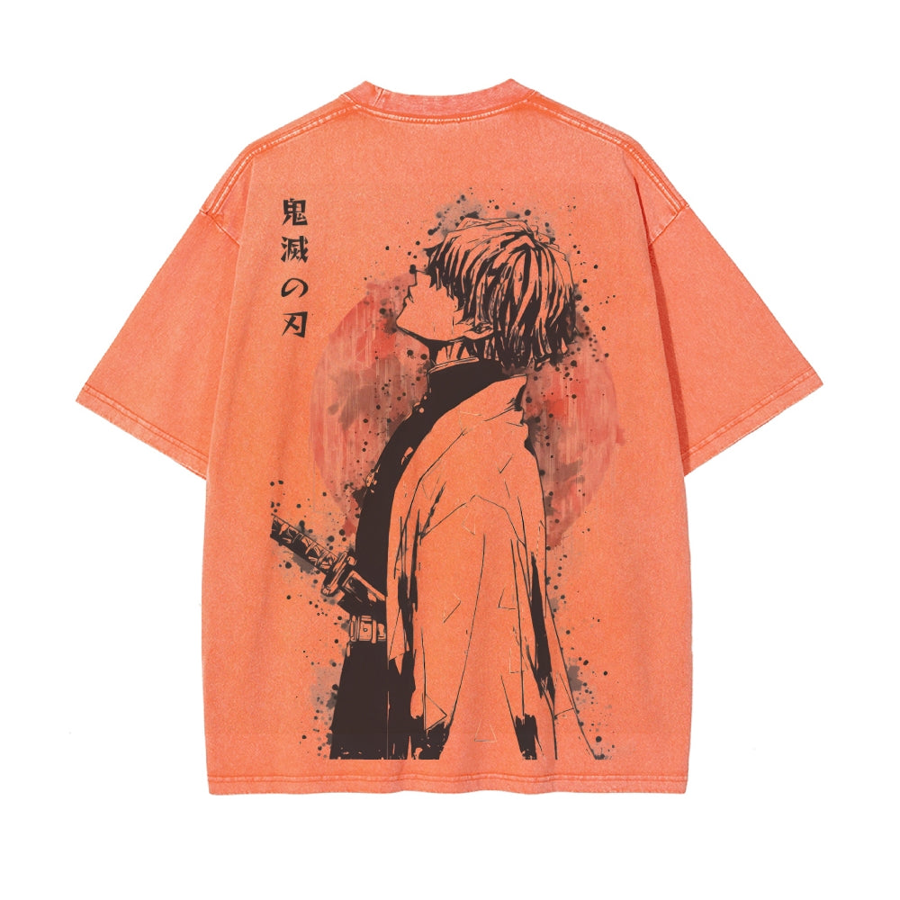 Vintage Oversized T-Shirt Demon Slayer