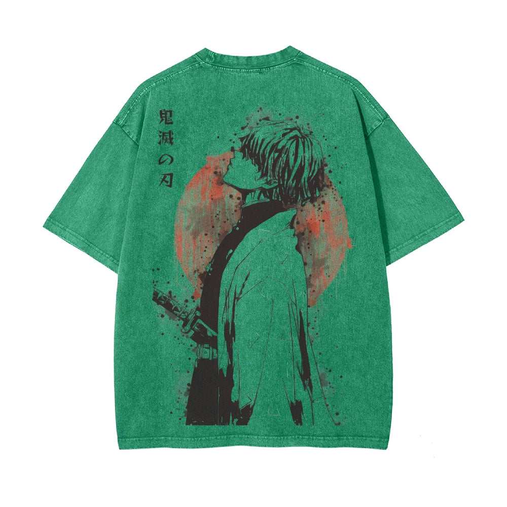Vintage Oversized T-Shirt Demon Slayer