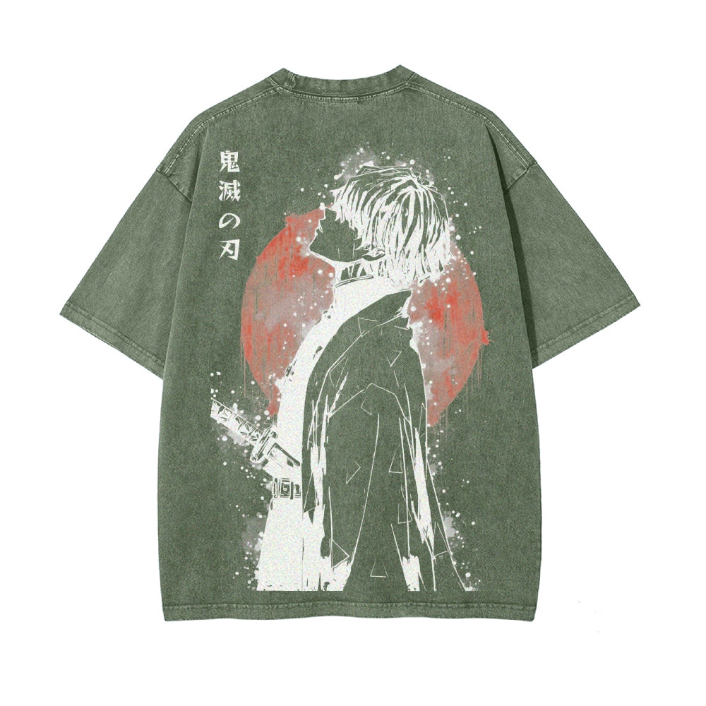 Vintage Oversized T-Shirt Demon Slayer