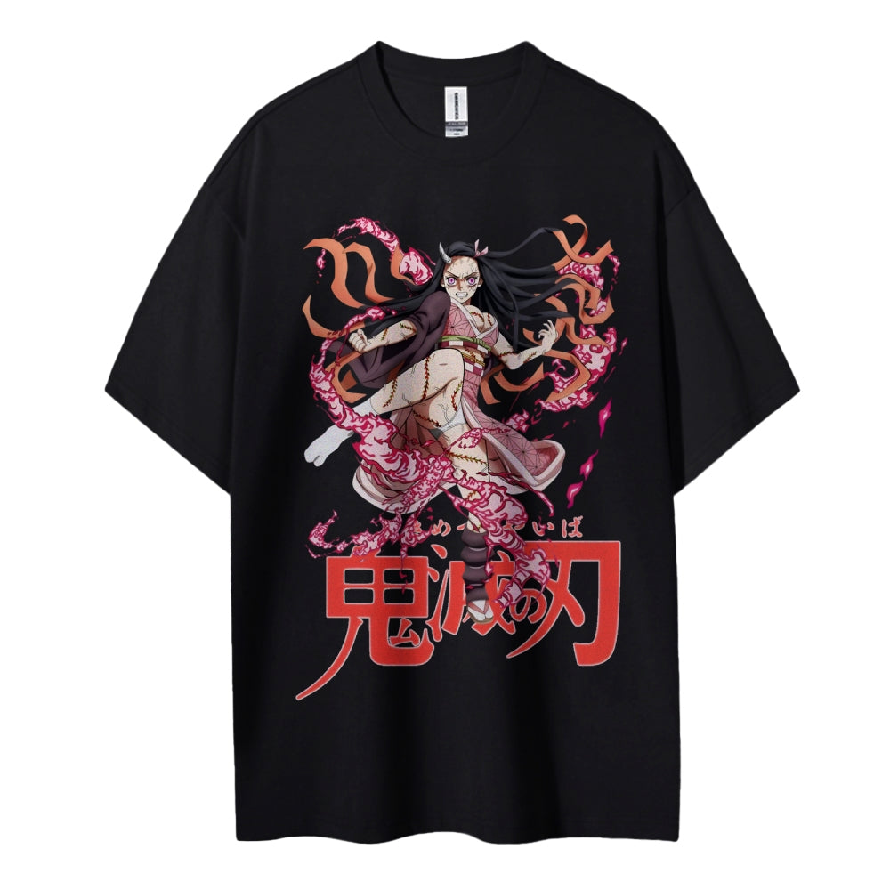 Demon Slayer Cotton Unisex Round Neck Anime T-Shirt