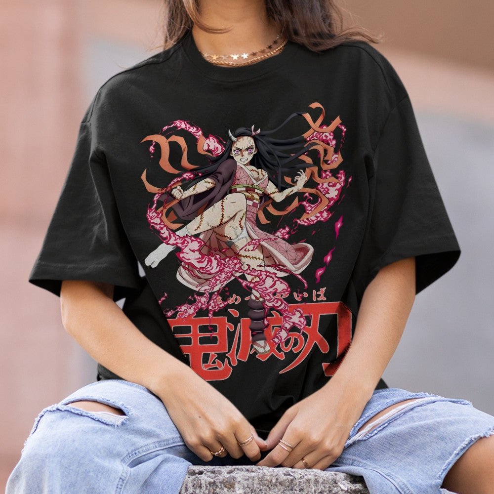 Demon Slayer Cotton Unisex Round Neck Anime T-Shirt