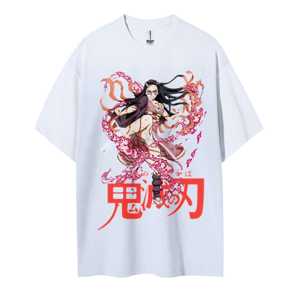 Demon Slayer Cotton Unisex Round Neck Anime T-Shirt