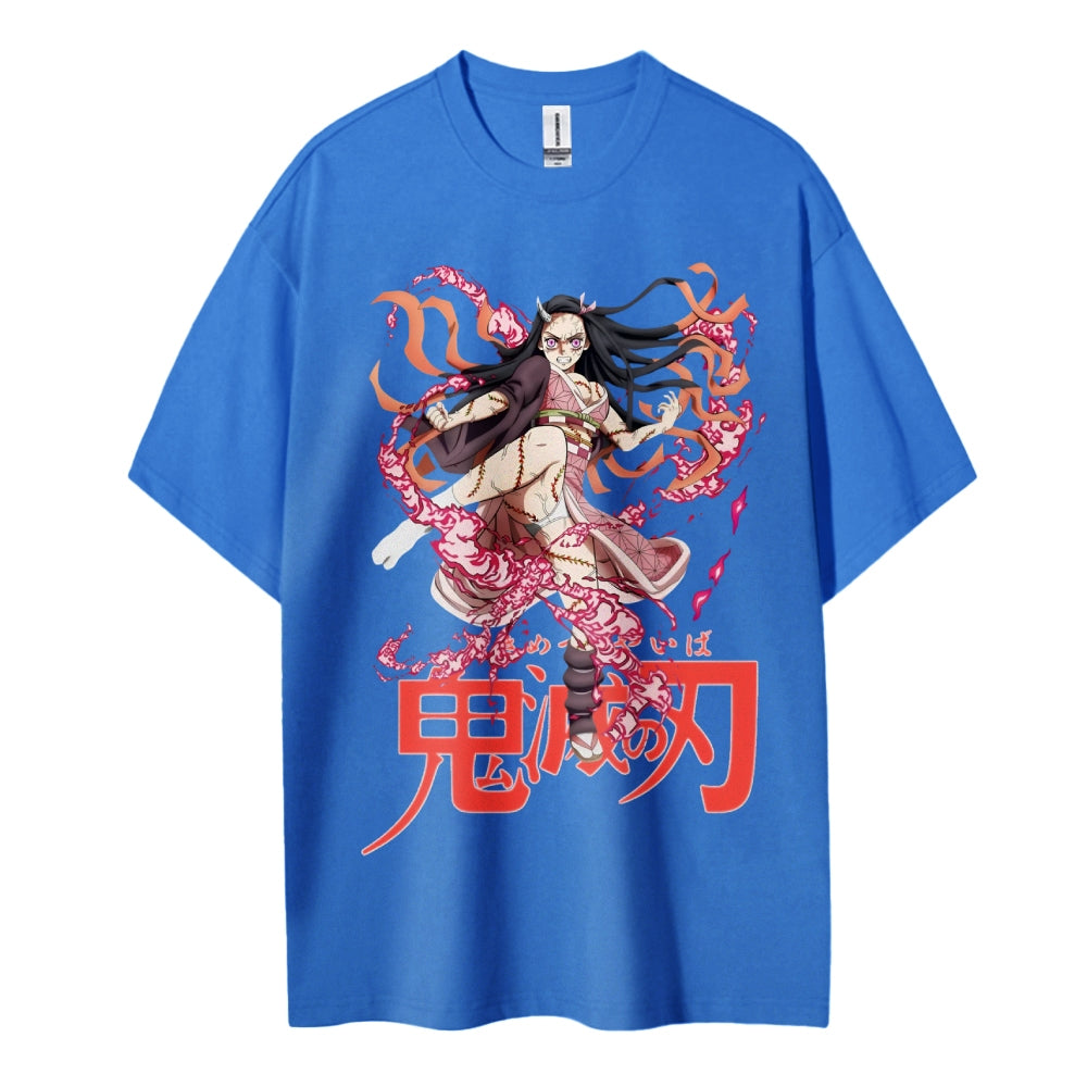 Demon Slayer Cotton Unisex Round Neck Anime T-Shirt