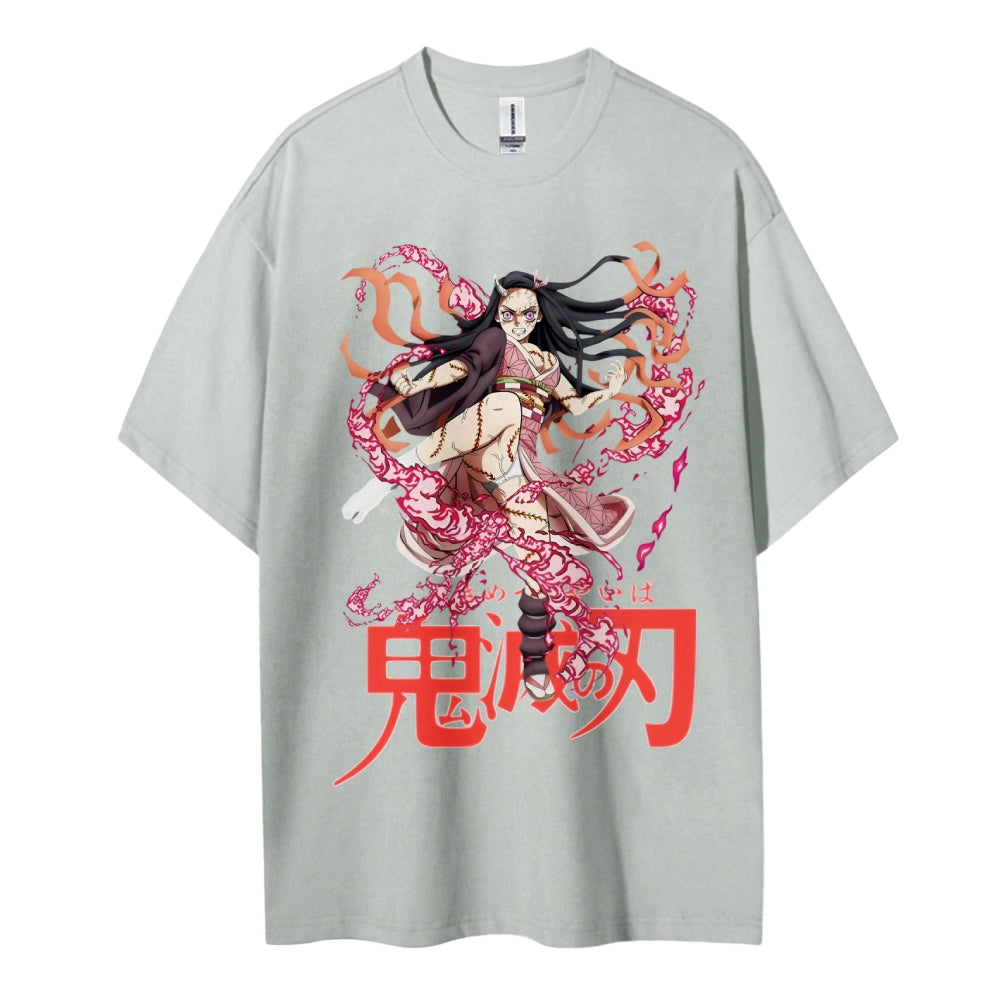 Demon Slayer Cotton Unisex Round Neck Anime T-Shirt