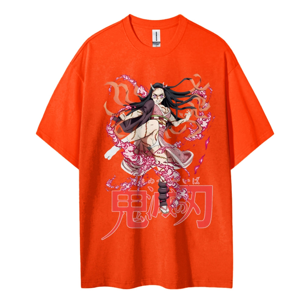 Demon Slayer Cotton Unisex Round Neck Anime T-Shirt