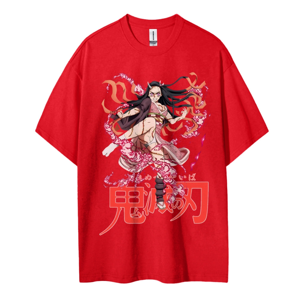 Demon Slayer Cotton Unisex Round Neck Anime T-Shirt