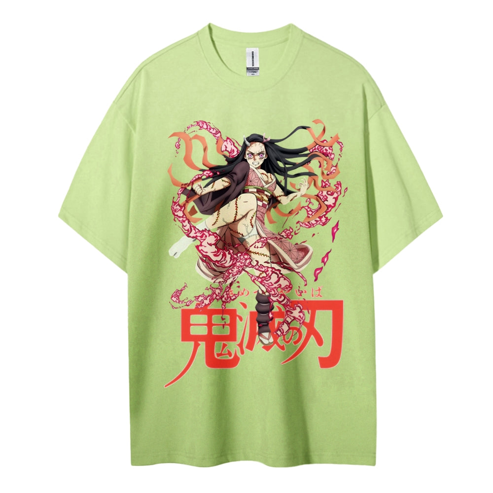 Demon Slayer Cotton Unisex Round Neck Anime T-Shirt