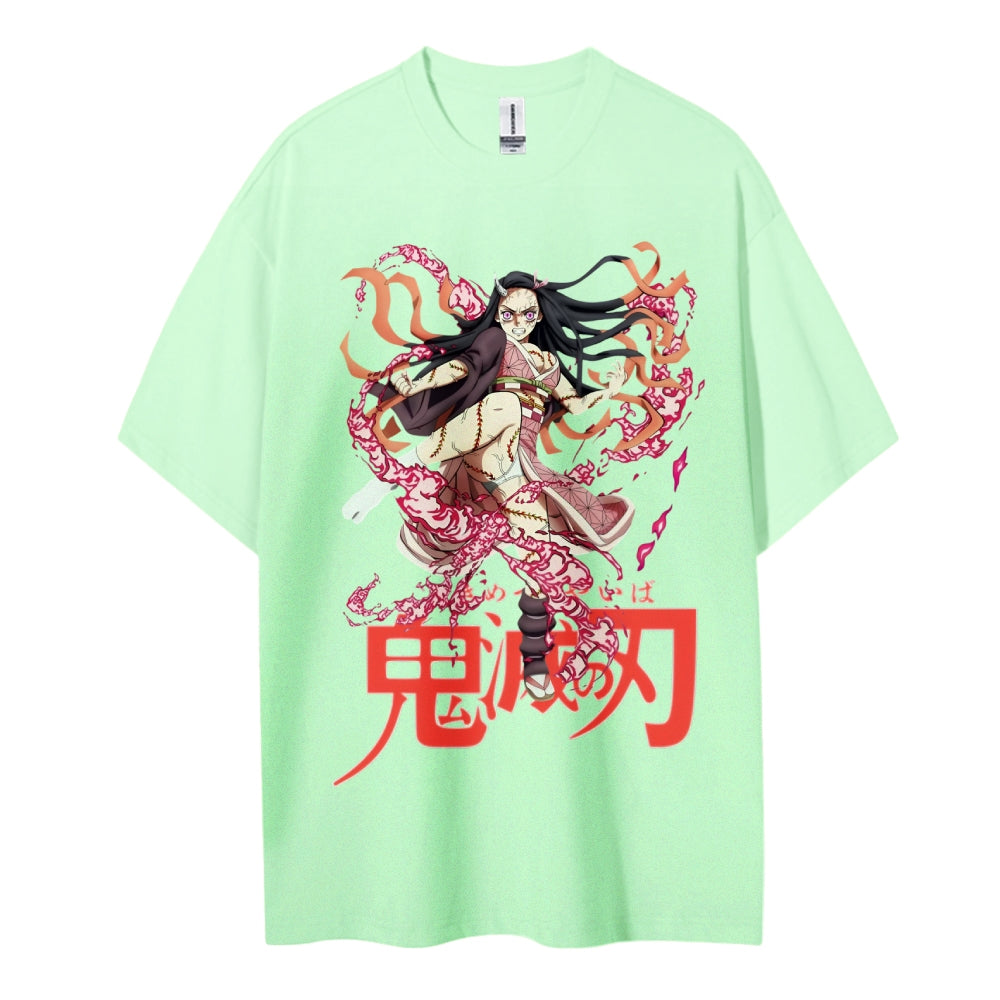 Demon Slayer Cotton Unisex Round Neck Anime T-Shirt