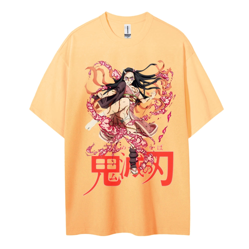 Demon Slayer Cotton Unisex Round Neck Anime T-Shirt