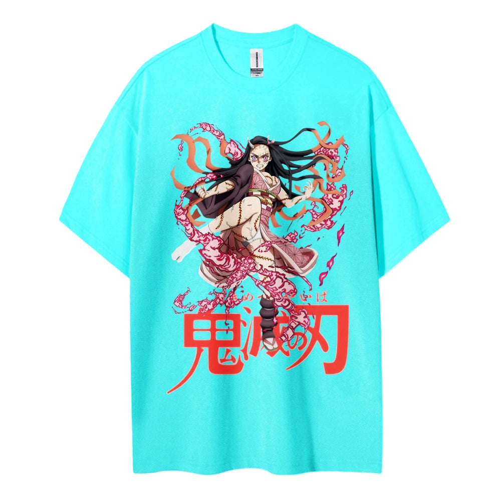 Demon Slayer Cotton Unisex Round Neck Anime T-Shirt