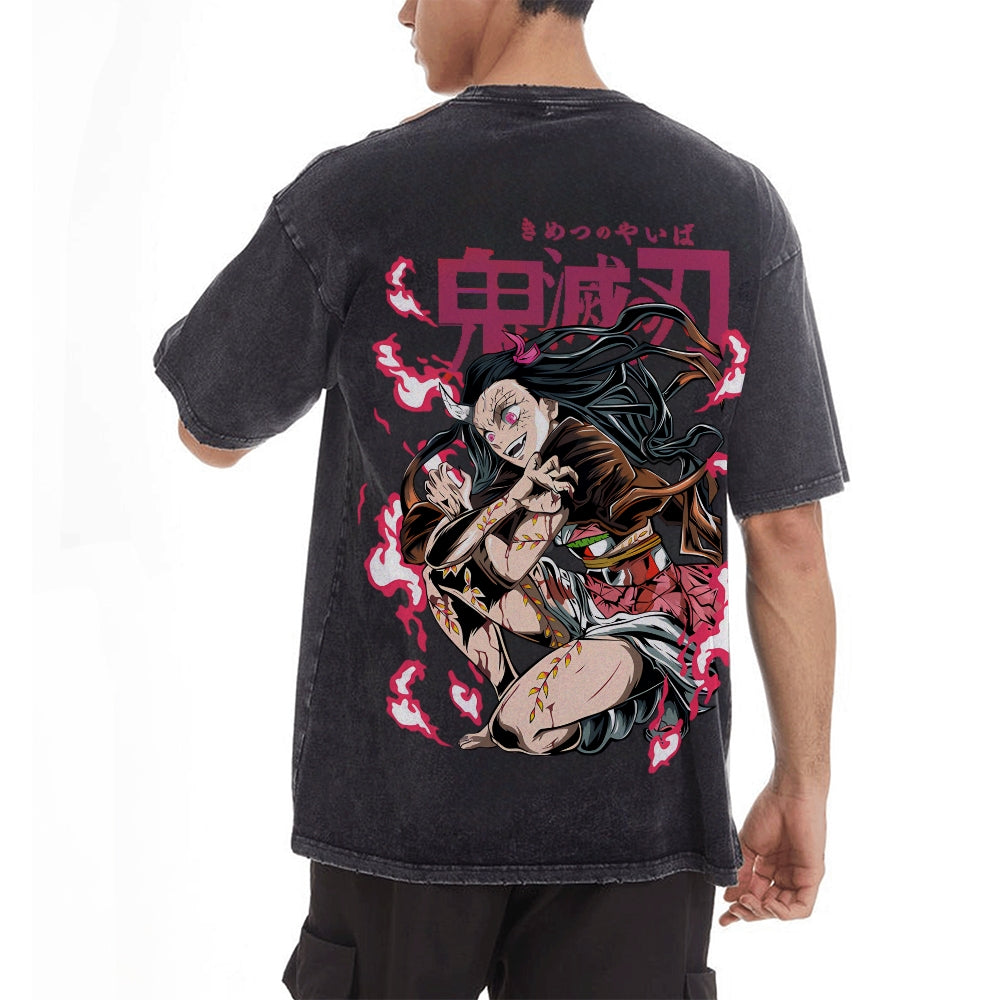 Vintage Oversized T-Shirt Demon Slayer