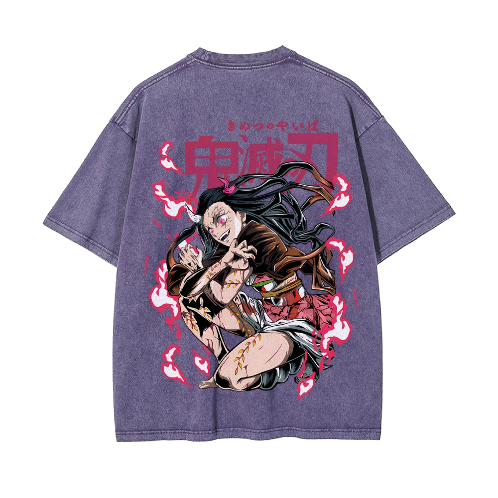 Vintage Oversized T-Shirt Demon Slayer